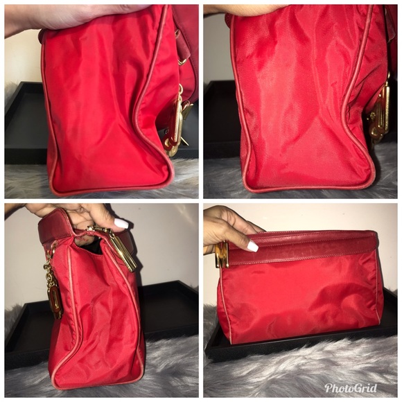 💯% Authentic Moschino Red Clutch Cosmetic Handbag - Picture 16 of 16